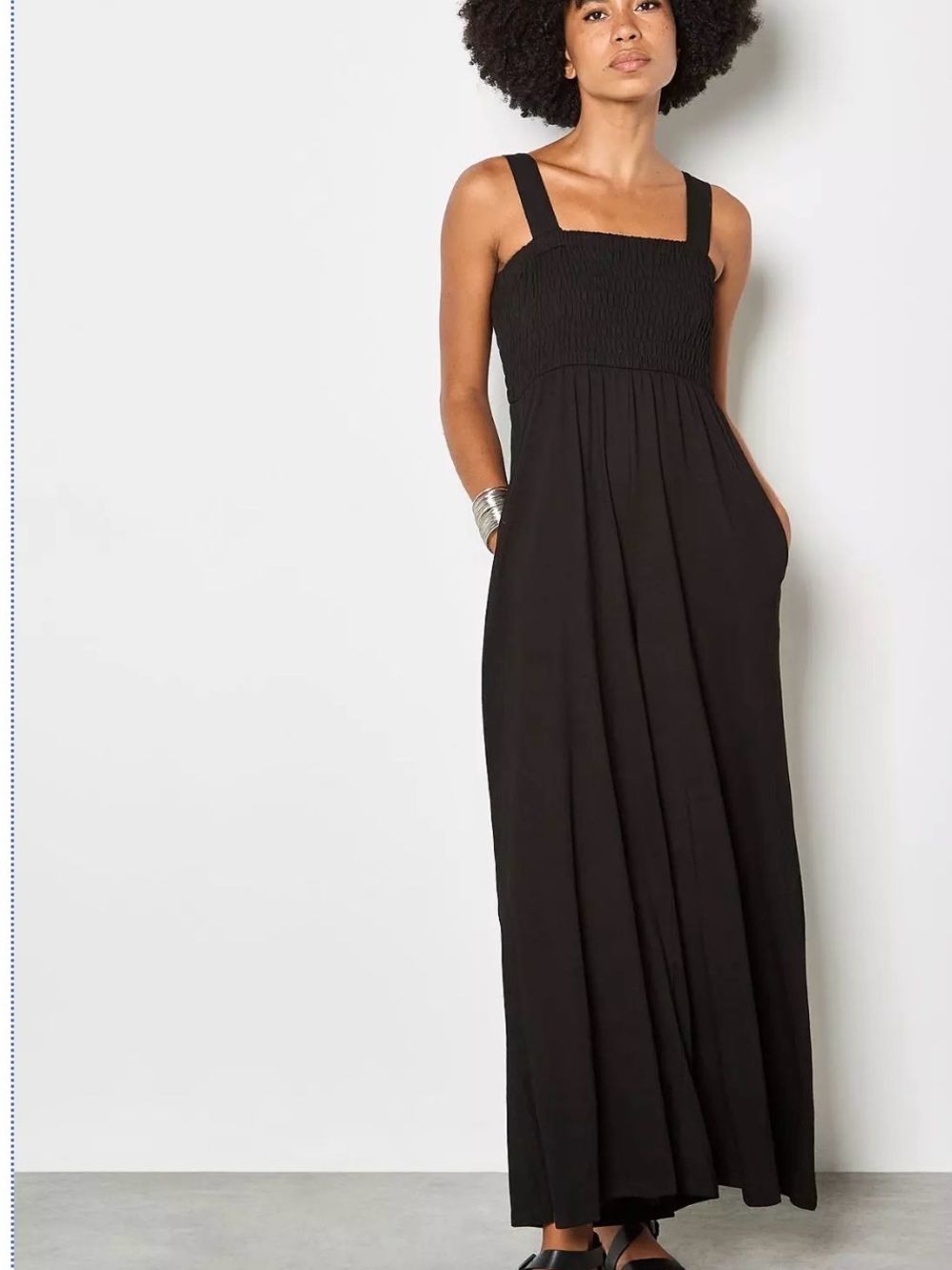 Apricot π - Smoked Easy Jersey Slub Jumpsuit - Picture 6 of 6